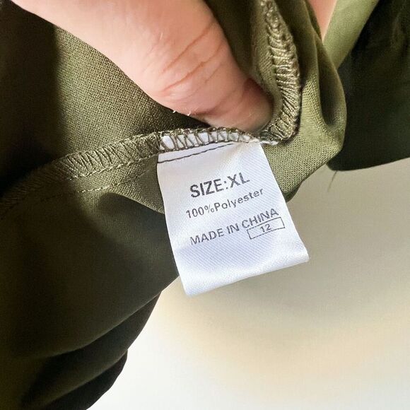 (Sold) NWOT Amazon Notched Neck Flounce Sleeve Tunic Dress Size XL - Picture 9 of 9